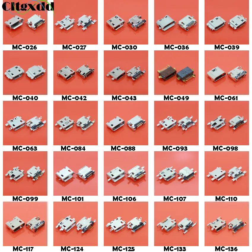 Cltgxdd 100 моделей 5pin разъем Micro USB гнездо Mix SMD DIP V8 порт для Lenovo Samsung Xiaomi Huawei Nokia и т.