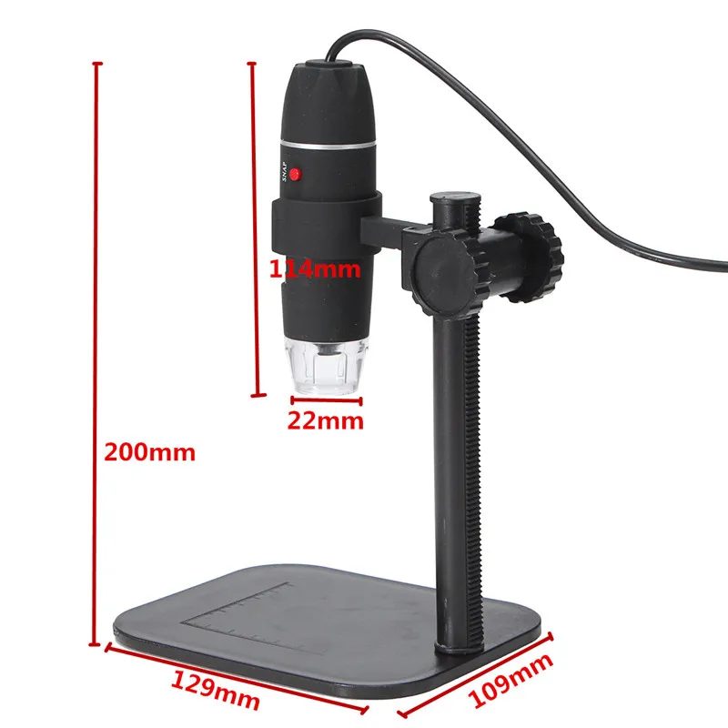 DANIU 5MP 8 светодиодный USB цифровой камеры микроскоп Лупа лифт стенд 1X-500X 5V DC видео