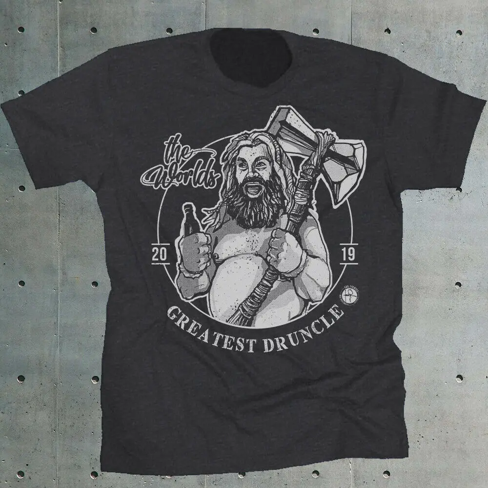 

2019 Fashion Fat Thor Druncle T-Shirt I Love You 3000 Endgame Tee Tony Stark Unisex Tee