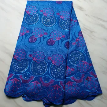 

2019 High quality cotton Stone Water soluble Embroidery African cord french guipure swiss lace Fabric for dress 5y/lot TPL11217