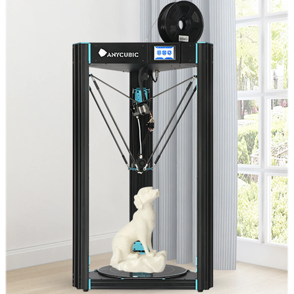 ANYCUBIC Predator 3d принтер размера плюс 370*370*455 мм Kossel предварительно собранный ультрабук 3d Принтер Комплект impresora 3d drucker