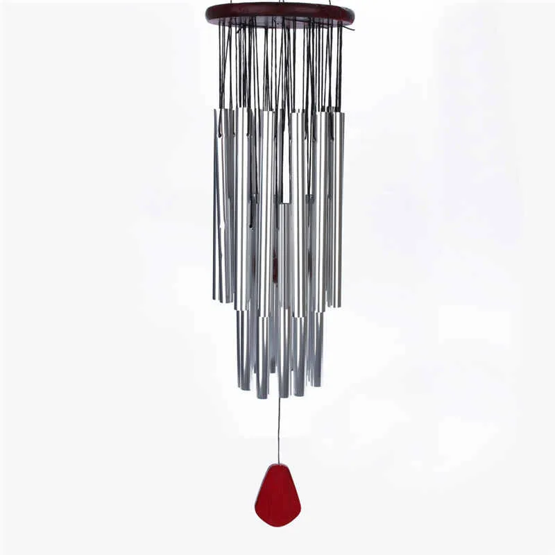 27 Metal Tube Silver Tube Wind Chime Feng Shui Garden Hanging Decor