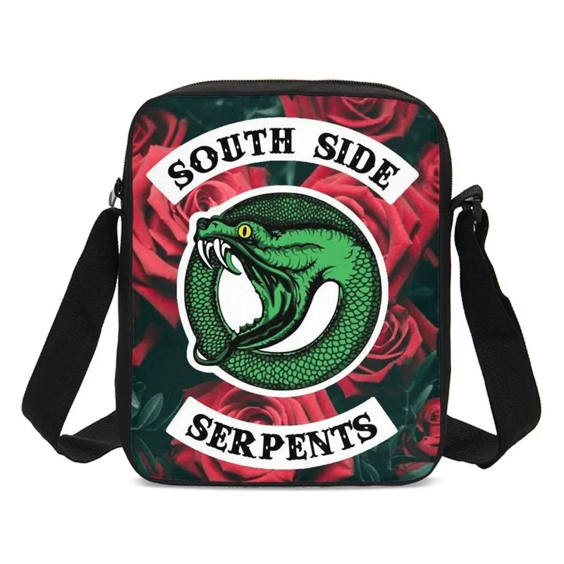 

Fashion Southside Riverdale Snake Print Children Messager Bags Boys School Satchel Shoulder Bag Travel Hanabags Crossbody Bags