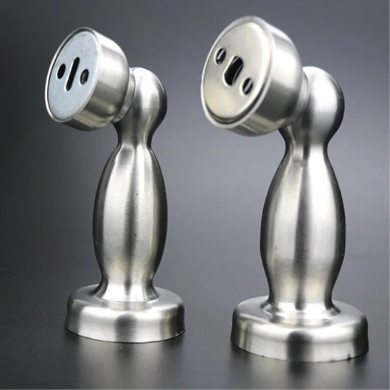 

1PCS Magnetic Door Stops Stainless Steel Door Stopper Holder Catch Floor Fitting With Screws For Home Bedroom Toilet Hardware