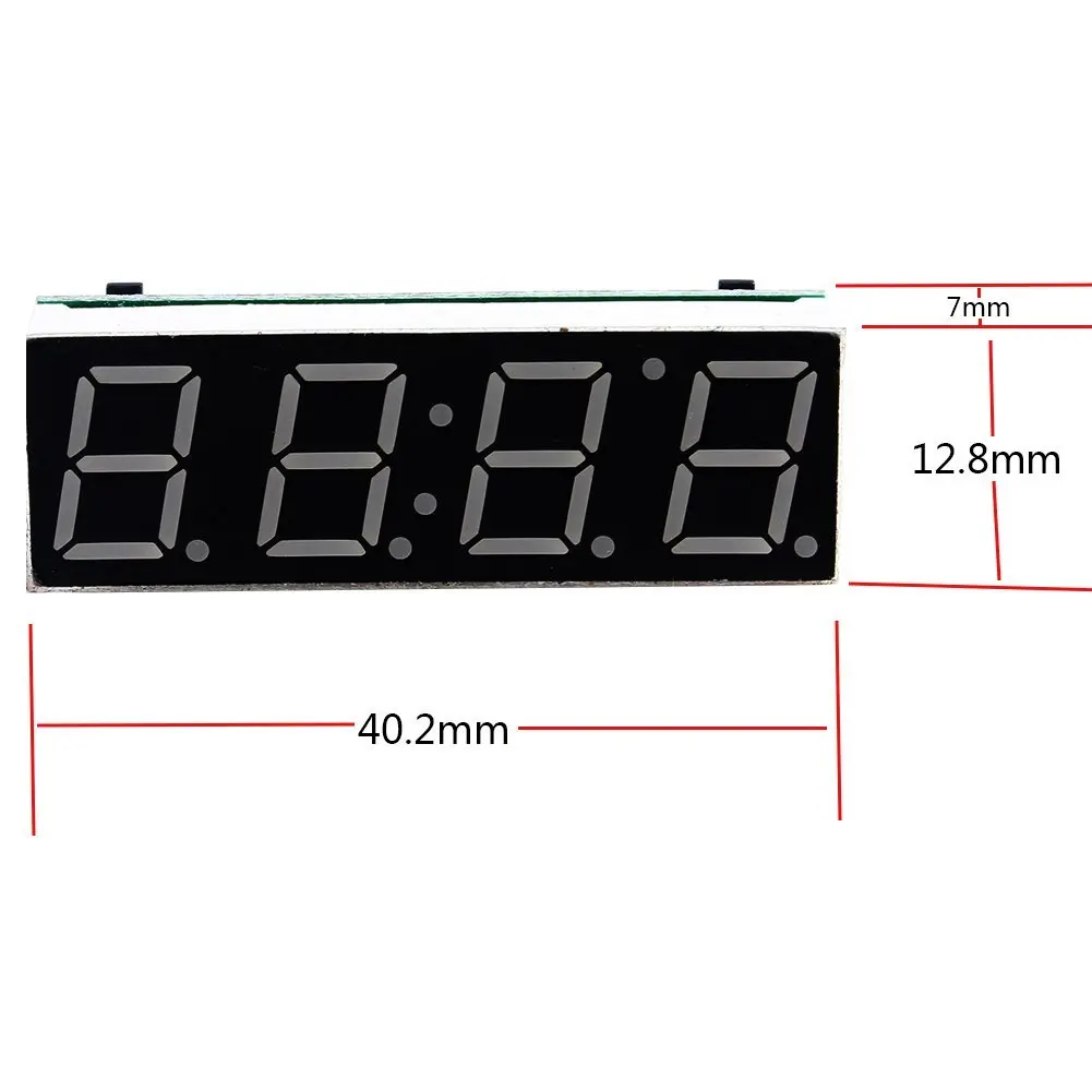 Автомобильные электрические часы цифровой таймер световой светодиодный термометр Вольтметр светодиодный дисплей цифровые часы синий зеленый красный светильник