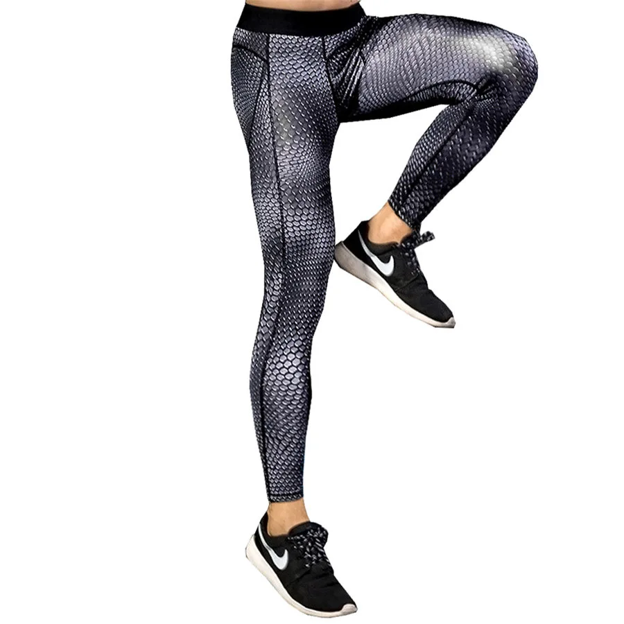 Compression Pants Sports Running Tights Men Jogging Leggings Fitness Sport Trousers Jogger Mens Elastic Breathable Sweat Pants
