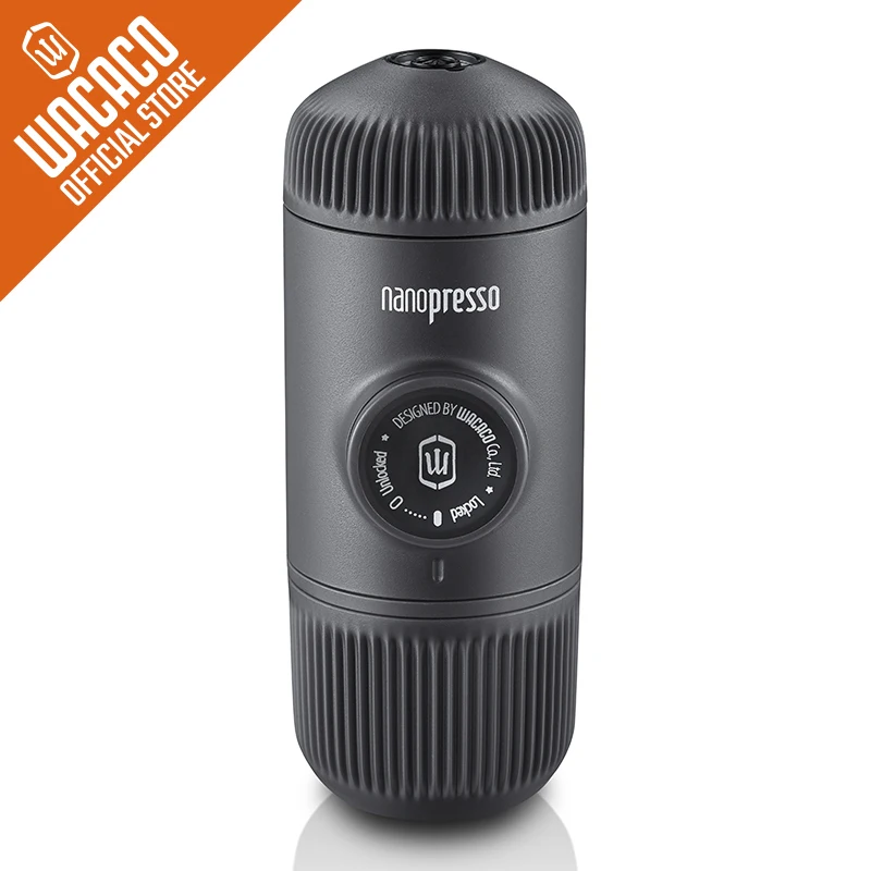 Billig Wacaco Nanopresso Tragbare Espresso Maschine, Upgrade Version von Minipresso, 18 Bar Druck, extra Kleine Reise Kaffee Maker.