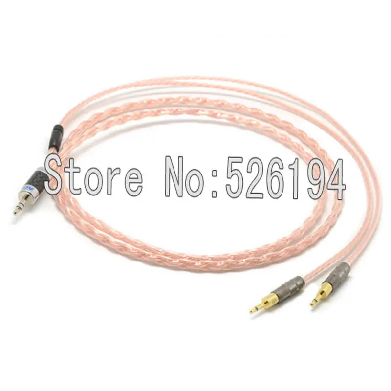 

Free shipping 1.2Meter/pieces 5N OFC Copper Hifi DIY Cable For HD700 Headphone Earphone cable with Acrolink 3.5mm plugs