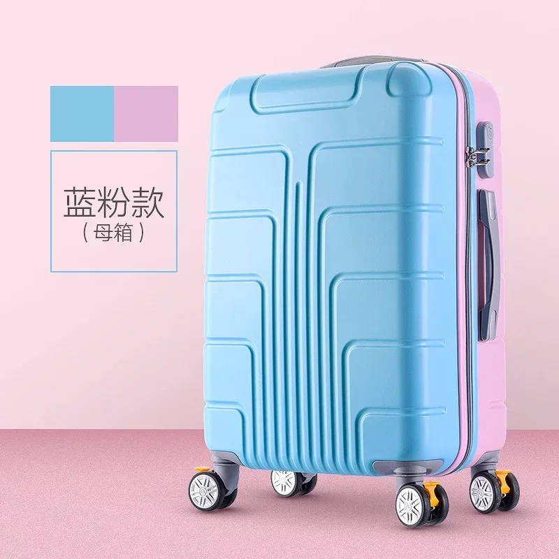 Багажная сумка на колесиках, женский маленький свежий чемодан, Корейская версия, багажные комплекты с сумочкой, Женская дорожная сумка 20, 24 дюйма с колесиками