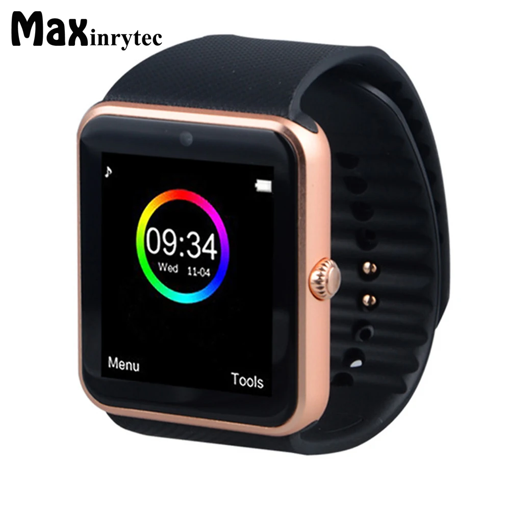

Maxinrytec Smart Watch GT08 Clock Sync Notifier Support Sim Card Bluetooth Connectivity Apple iphone Android Phone Smartwatch