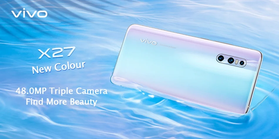 Vivo X27 мобильный телефон 6,3" 8 ГБ ОЗУ 128 ГБ/256 Гб ПЗУ Snapdragon 675/710 Android 9 4000 МП три кадра мАч смартфон