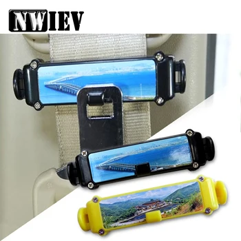 

NWIEV 2X Car seat belt clips Safety Buckle Stoppers For Suzuki Vitara Swift SX4 Mitsubishi ASX Audi A4 Fiat 500 Polo Accessories