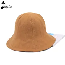 Стиль Летняя мода солнцезащитный крем для мужчин и женщин шляпа-ведерко кепки Пустой Топ двойного назначения сплошной Цвет Рыбак простые головные уборы