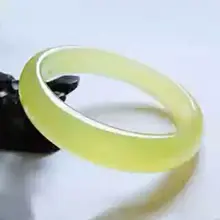 Желтый Бразильский натуральный агат Халцедон Браслет