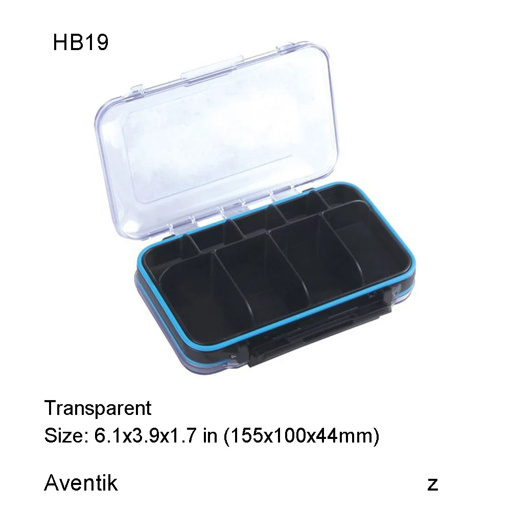 Aventik Plastic Waterproof Fly Fishing ABS Double Side Clear fly