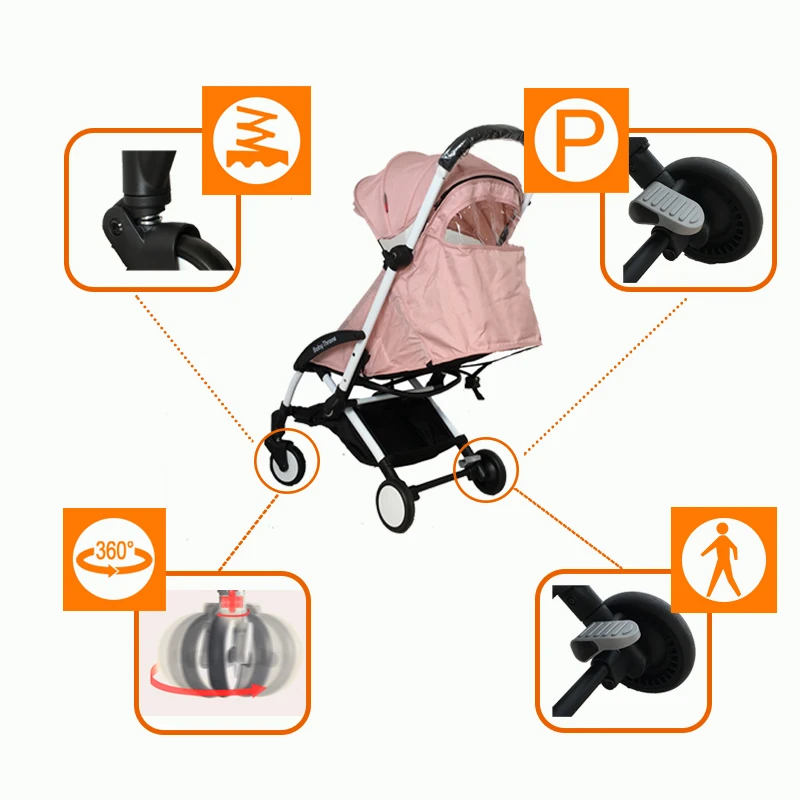  Baby Throne Portable Baby Stroller Light Weight Umbrella Stroller Baby Wheelchair Prams Carriage Fo