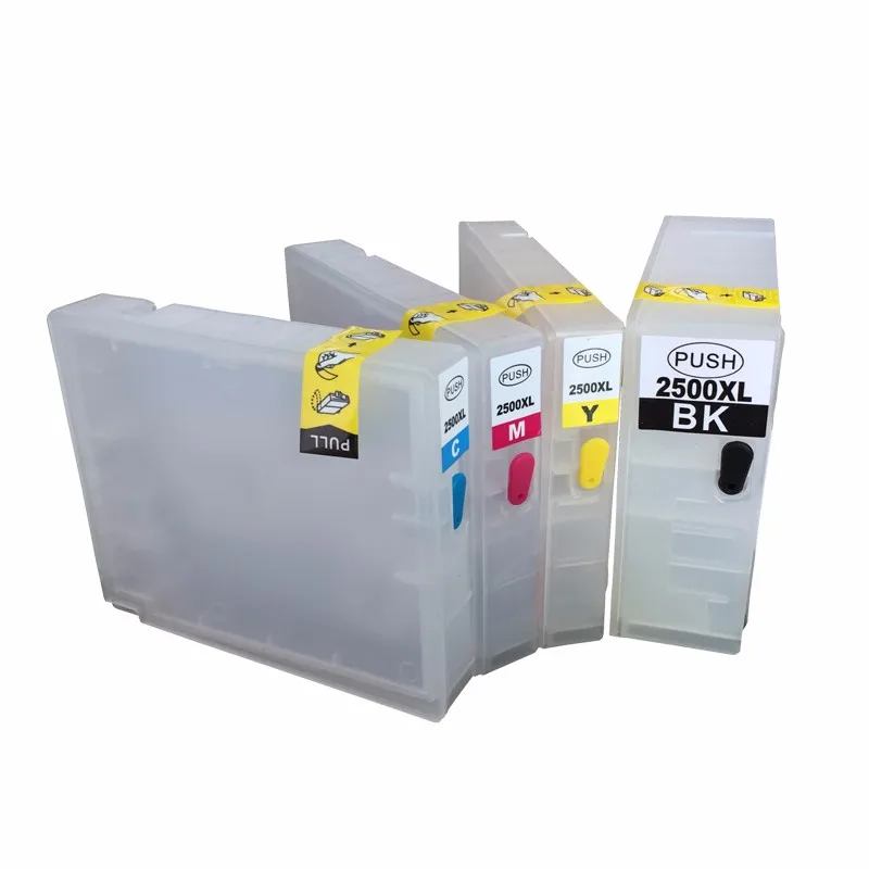 

einkshop 1set Empty Refillable Ink cartridge for PGI2500 series PGI 2500 Suit For Canon MAXIFY MB4050 MB5050 with ARC Chips