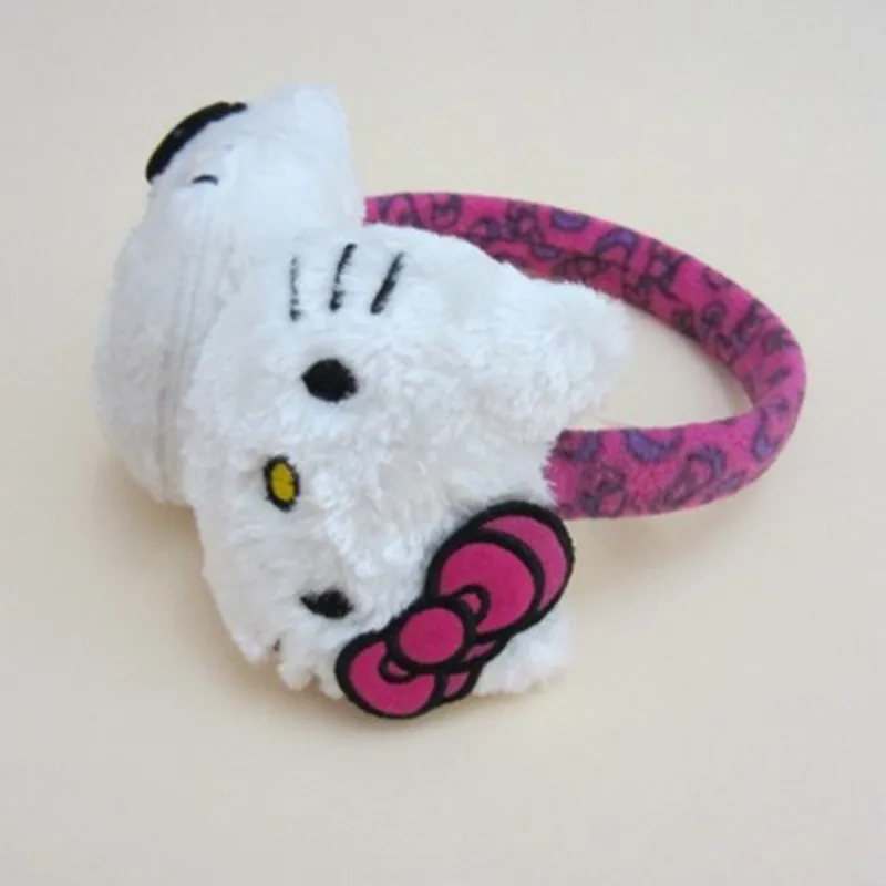 Hot Sale Cute Children Hello Kitty Earmuffs Thermal Plush Ear Muffs Ear
