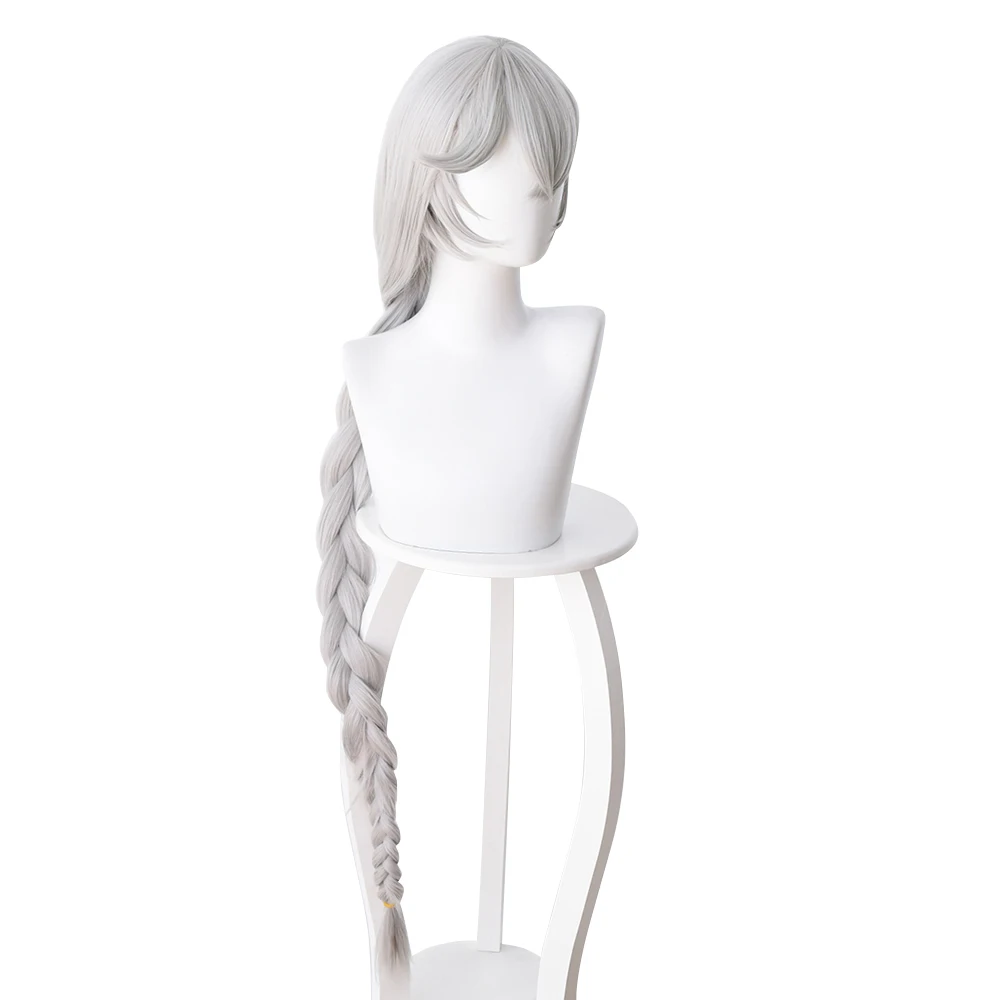 

Honkai Impact 3 Cosplay Wig Kallen Kaslana Long Grey Wigs 100cm Hair Wig Halloween Cosplay