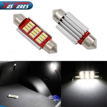 1 шт. 31 мм 36 мм 39 мм 41 мм C5W C10W CANBUS без ошибок автомобильный фестонный светильник 12 SMD 4014 светодиодный интерьер автомобиля купольная лампа для чтения DC 12 В