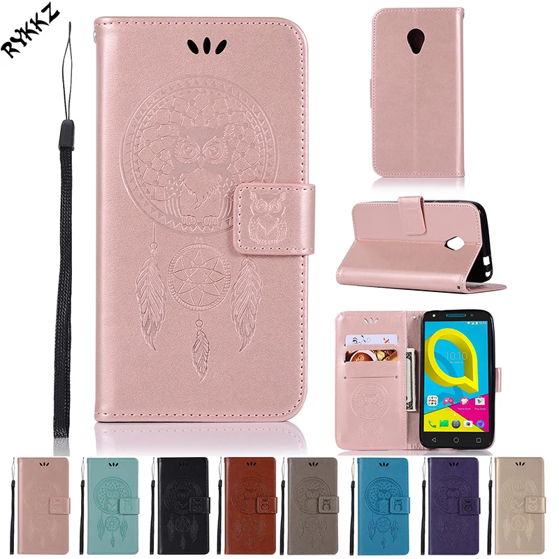 Flip Phone Cover for Alcatel U5 Dual 5044D 5044Y phone Leather cases