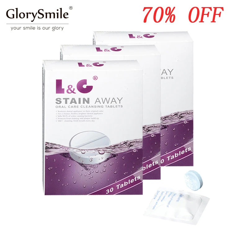 Clean Fresh Bright Denture Cleaning Tablets Professional Strength Denture Cleanser Aliexpress