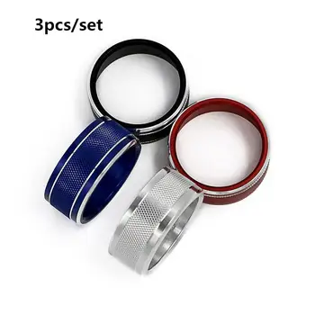 

3PCS For Subaru XV Crosstrek 2013-2017 / Forester 2014-2018 / WRX STI Console AC Heater Climate Control Switch Knob Ring Cover