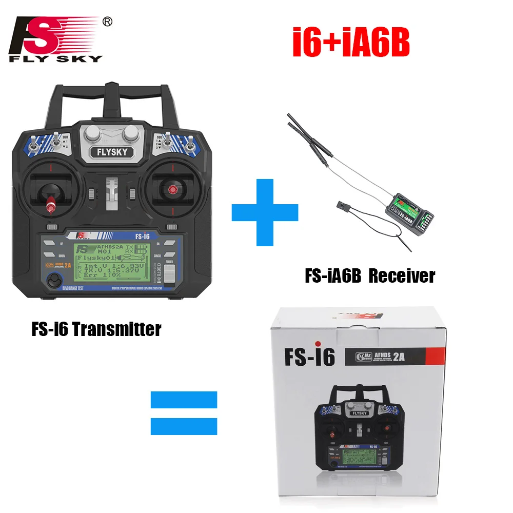 Flysky FS i6 FS I6 2.4G 6ch RC Transmitter Controller with FS iA6B