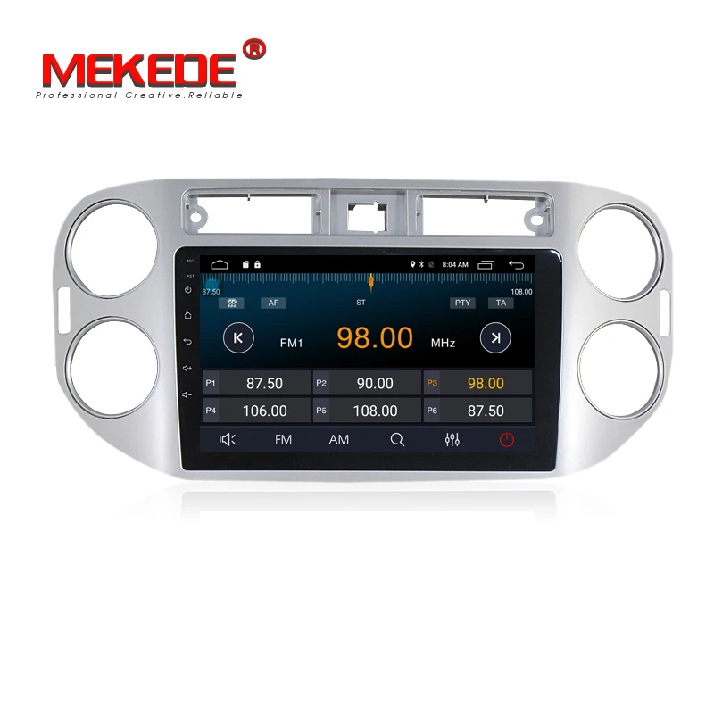 Discount HD 1024x600 Android 7.1  2G RAM  Car radio DVD GPS navi player for Volkswagen tiguan 2010 2011 2012 2013 2014 2015 2016 4