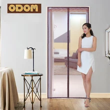 ODOM Magnetic Insect Door Screen Moustiquaire Fenetre Net Screen Bug Anti Mosquito Mesh Portiere Door