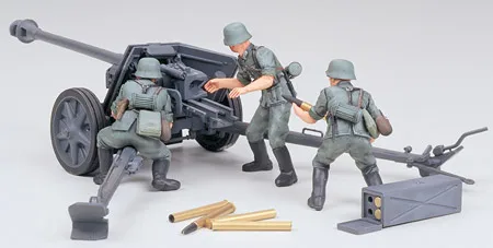 Набор для сборки модели 1:35 Tamiya 35047 немецкий 75 мм анти танковый пистолет Pak40/L46