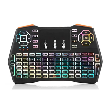 

Powstro Mini Wireless Keyboard With Backlit 2.4ghz Air Mouse With Touchpad Remote Control for Android TV Box Projector TV Set