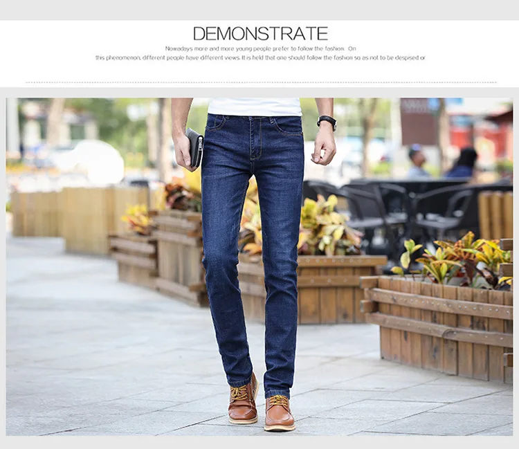 Модные мужские джинсы свободного кроя, облегающие байкерские джинсы, новые весенне-летние рваные джинсовые штаны с карманами, большие размеры