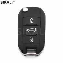 Car Remote Key for 208 2008 301 308 3008 408 4008 508 5008 Auto Keyless Entry 3 Buttons HELLA 434Mhz