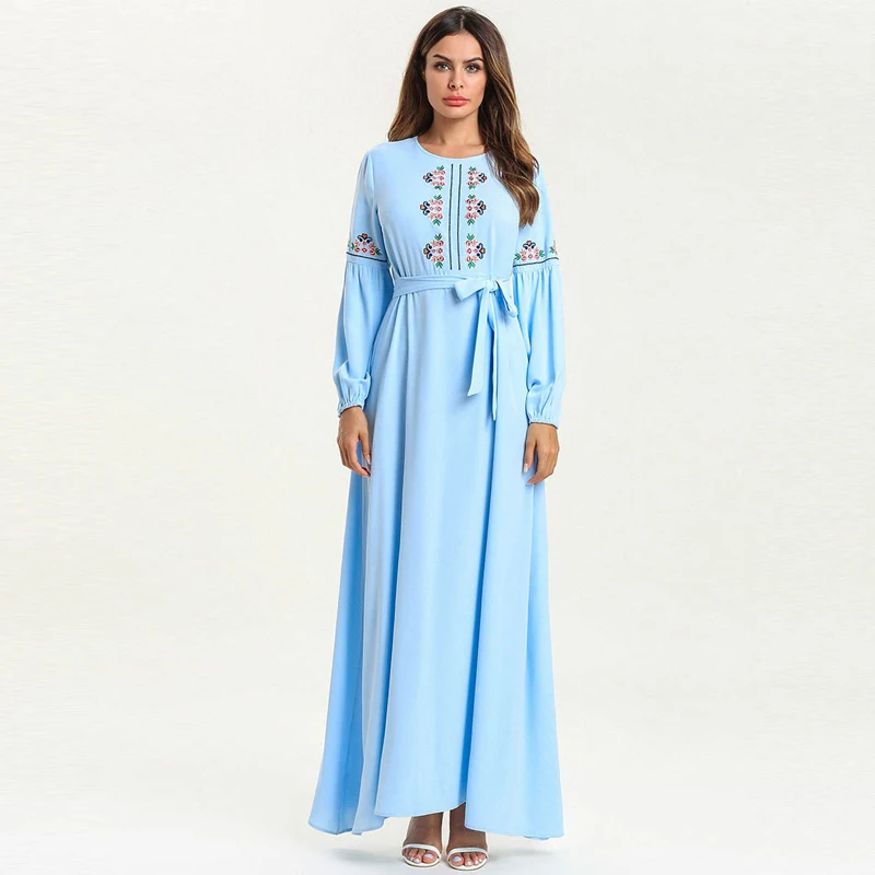Одеяние мусульмане Longue Vestidos длинное платье Дубая Ислам Хиджаб для мусульманок платье Рамадан Caftan арабский Elbise одежда