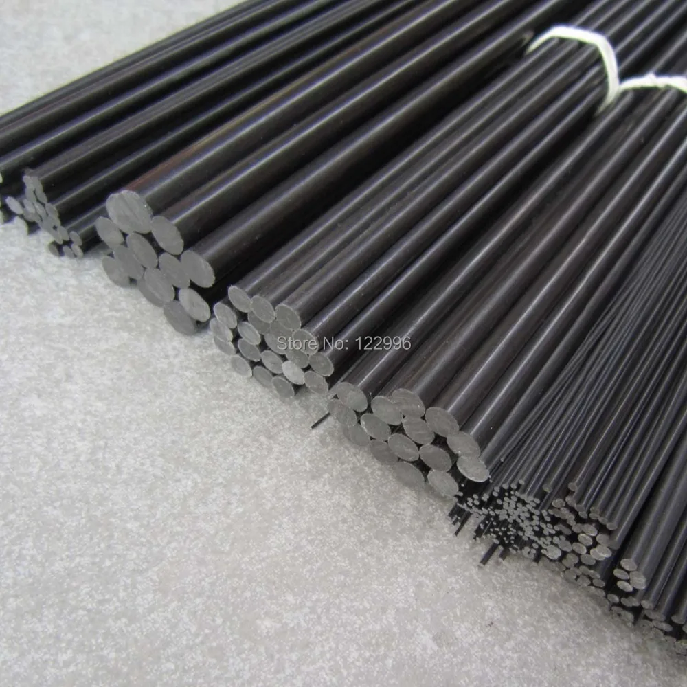 

10mm(dia)*1000mm high stiff carbon fiber pultrusion solid rod