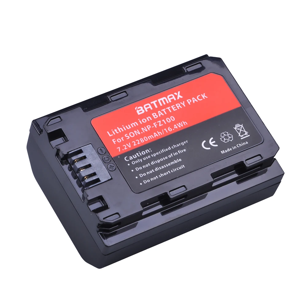 Comprar 1 Batería de 2280mAh NP FZ100 PN FZ100 para Sony NP FZ100, BC QZ1 Alpha 9, A7RIII, ILCE 7RM3, a9 Sony A9R Sony Alpha 9 Cámara