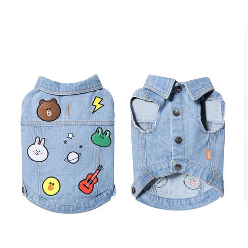 PipiFren-Dogs-Clothes-Summer-T-Shirts-Vests-French-Bulldog-For-Pet-Costume-Colorful-Small-Dog-Shirts