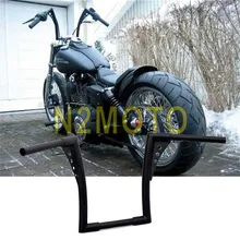 1" Rise 30-1/2" широкий черный APE вешалка руль для Harley Sportster Touring Dyna FLST Чоппер кафе гонщик на заказ