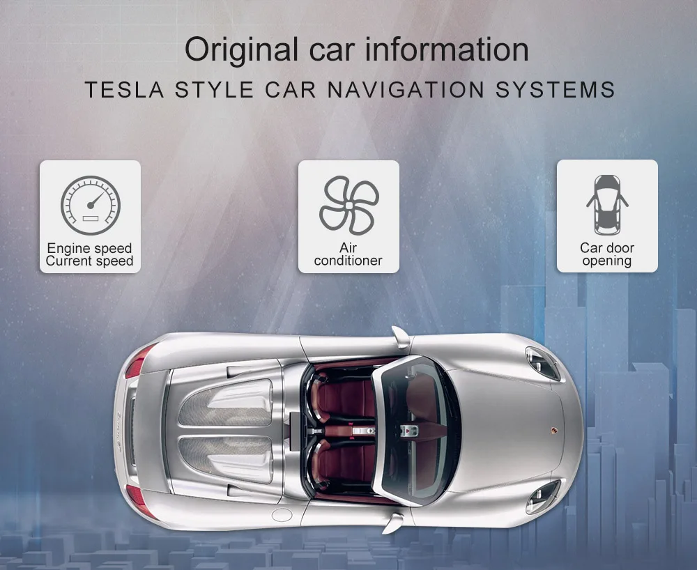 Excellent ZWNVA Tesla IPS Screen Android 7.1 Car No CD DVD Player Radio GPS Navigation For Hyundai Tucson 2015 2016 2017 2018 Headunit 1