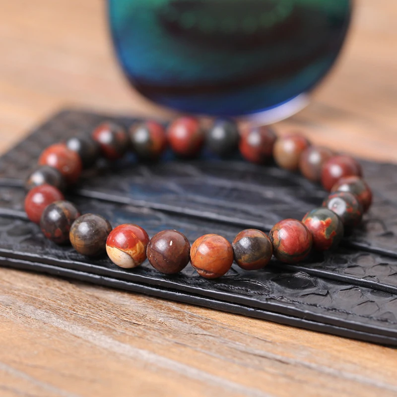 

stone bracelet/natural stone/men/white/multicolore/Rose Quartzs/Beaded/Yoga/Fashion/bracelets for women Pulseira Masculina