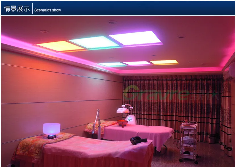 Painel de Luz com Controle Liga de Alumínio plus Pmma Anos de Garantia o Envio Gratuito de Alta Qualidade 600x600mm Cor Rgb Led Remoto ir Material 3 8 High Quality led car light bar