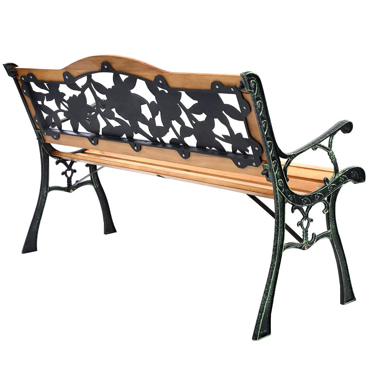 Giantex Patio Park Garden Bench Porch Path Chair Outdoor Furniture