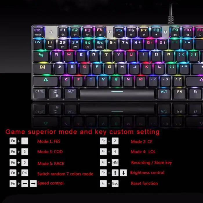 RGB Механическая Проводная игровая клавиатура оптическая мышь комбо с светодиодный подсветкой для ПК ноутбука SD998