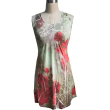 lace Vest dressTank dress Sleeveless Backless Dress Ladies 3d printing Maxi dress summer Lace lace Vest dressTank dress Sleeveless Backless Dress Ladies 3d printing Maxi dress summer Lace
