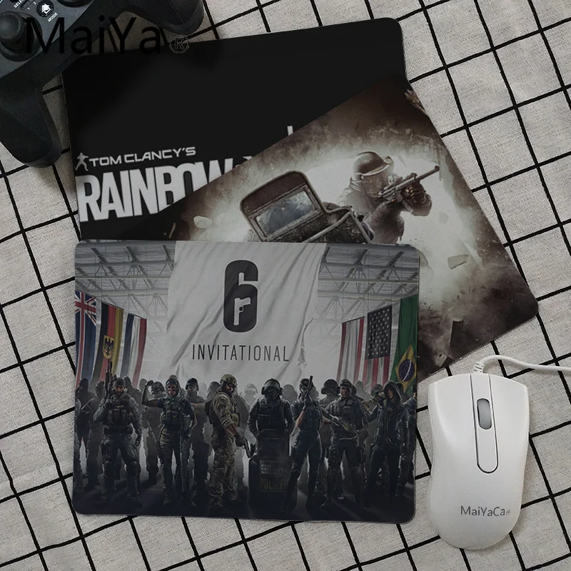 

Maiya Tom Clancy Rainbow Six Siege Keyboard Gaming MousePads Rubber PC Computer Gaming mouse pad