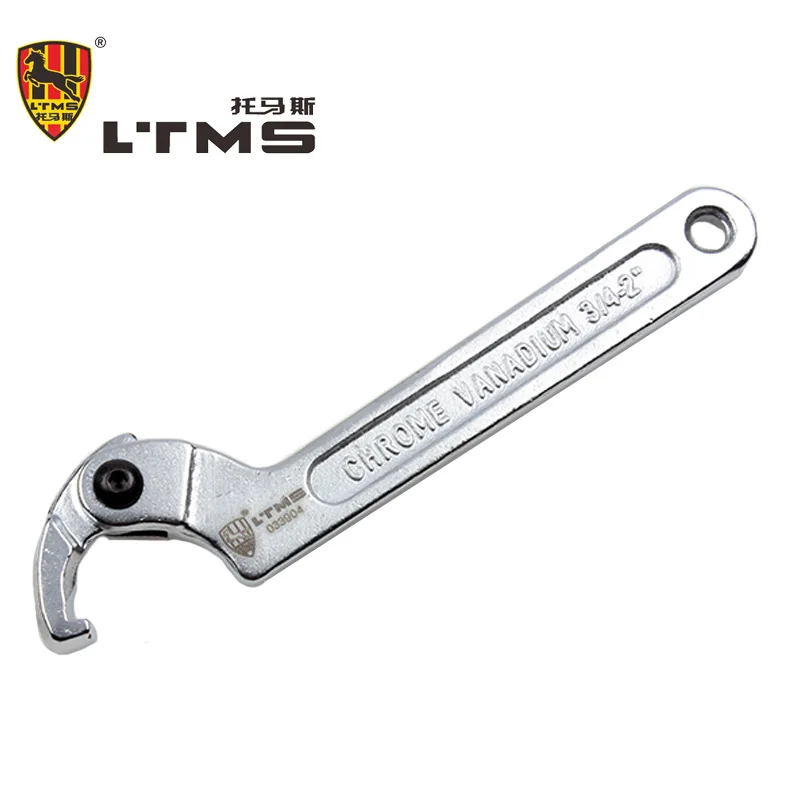 Hot Sale Hand Tools 4mm Square Head Alloy Hook Adjustable Wrench Spanner Manual Torque Car