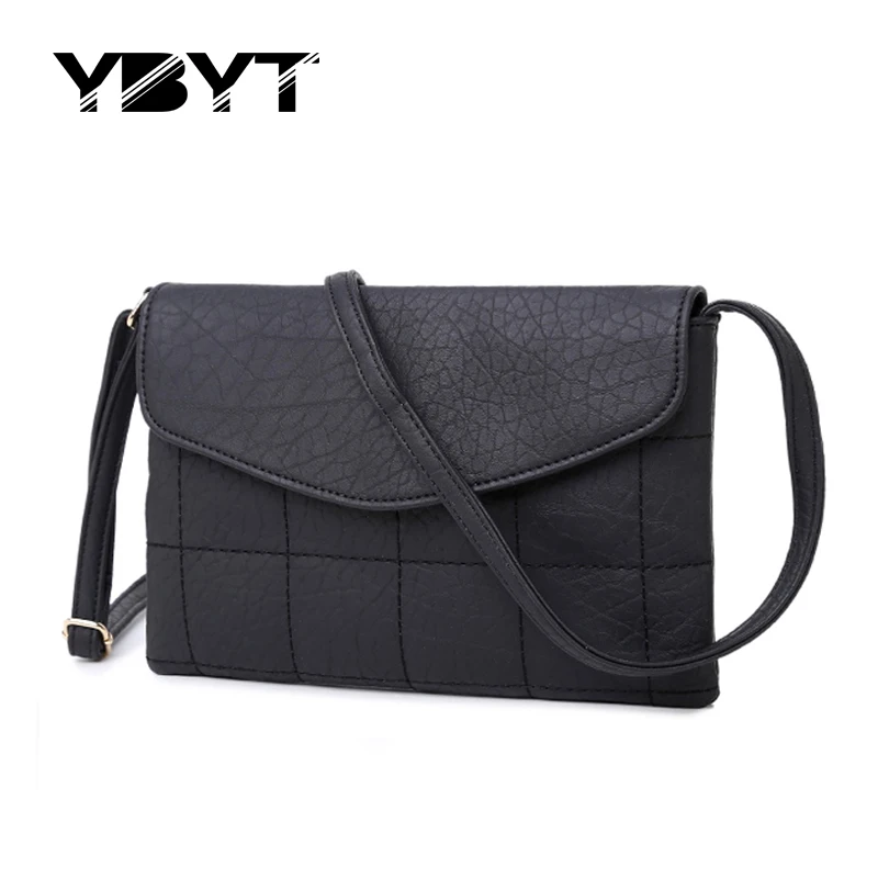 YBYT brand 2016 new casual envelope diamond lattice handbags hotsale women purse ladies clutch shoulder messenger crossbody bags
