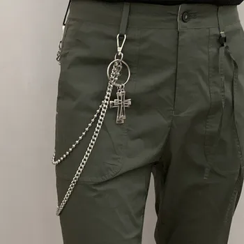 

Hip Hop gothic Cross Metal Punk Pants Keychain Biker Wallet chain