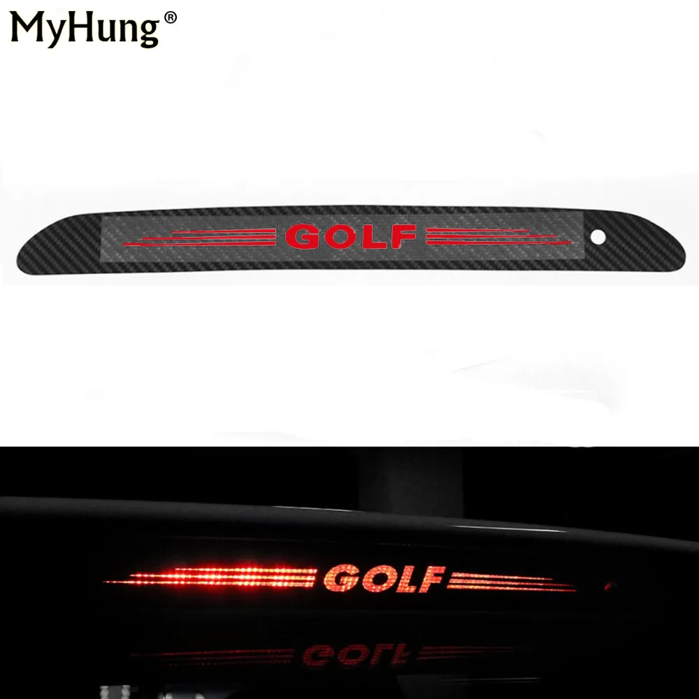 New Styling Carbon Fiber Brake light Sticker Car Decorative Cover For Volkswagen Vw Golf 6 Mk6 Golf 7 New Arrival